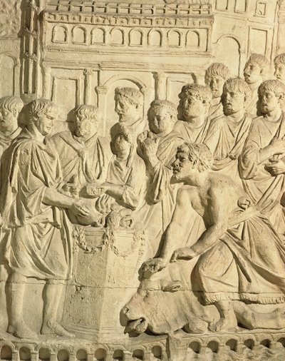 The Sarmatians Paying Tribute to the Romans, (detail) by Roman